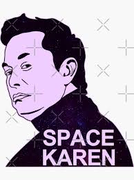 Elon Musk Space Karen Sticker