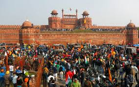 World environment day 2021 prime minister narendra modi has made a big announcement for the farmers in a program organized by the petroleum ministry and the ministry of environment on the. Protesting Farmers Storm India S Red Fort In Challenge To Modi Pbs Newshour
