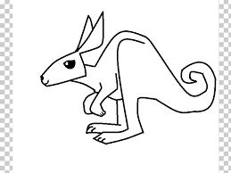 To draw a cartoon kangaroo you will need to draw three circles. Drawing Kangaroo Png Clipart Artwork Black And White Carnivoran Cartoon Deviantart Free Png Download