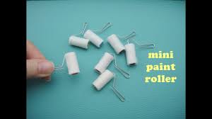 Diy Miniature Doll Mini Paint Roller Very Easy Youtube Paint Roller Miniature Dolls Dollhouse Miniature Tutorials