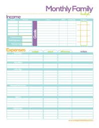 Free Family Budget Printable A Spectacled Owl Budget Planner Template Family Budget Planner Monthly Budget Printable