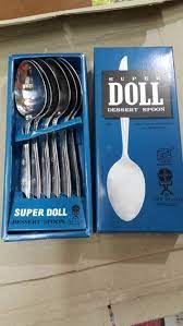 Oleh karenanya tips ini penting bagi anda untuk mendapatkan sendok doll yang sesuai dengan kebutuhan anda tentu dengan harga lebih murah. Jual Sendok Makan Super Doll 1 2 Lusin Kota Tangerang Henbao Berjaya Tokopedia