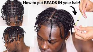 How To Put Beads In Your Hair Men S Box Braids Tutorial Youtube Braided Hairstyles Boy Braids Hairstyles Hair Twist Curls