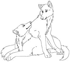 We found for you 15 pictures from the collection of wolf coloring couple! Free Wolf Couple Lineart 2 By Arukardis Anime Wolf Coloring Pages Wolf Love