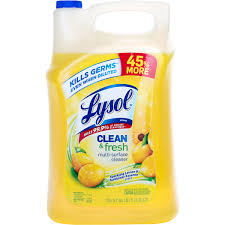 I use this in the washer when i wash my dog's bedding. Lysol Clean Fresh Multi Surface Cleaner 210 Oz Costco