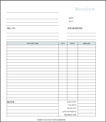 Free Construction Invoice Template Invoice Template Word Invoice Template Printable Invoice