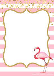 Free Free Flamingo Invitations Templates Downloadable Flamingo Birthday Party Invitations Birthday Invitations Diy Flamingo Invitation