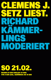 Wenn die ware beschädigt, defekt oder anders als beschrieben ist, kannst du sie retournieren und bekommst dein geld zurück. Clemens J Setz Liest Richard Kammerlings Moderiert Alte Feuerwache Mannheim