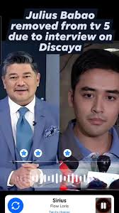 Julius Babao REMOVED from TV5 as Broadcast Journalist due to ISSUE in 10M  Interview