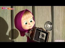 كرتون ماشا و الدب ماشا تسرق الكاميرا السحرية العجيبة وتصور سبايدرمان Masha And The Bear Bear Enjoy Life