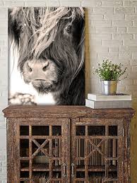 Canvas Wall Art Highland Cow Wall Art Highland Cow Poster Yak Etsy Cow Wall Art Cow Art Highland Cow Art