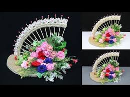 Beautiful Home Decoration Idea With Waste Items Home Decorating Ideas Handmade Youtube Diy Spring Wreath Newspaper Crafts Diy Jute Crafts