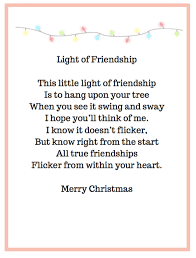 light of friendship ornament an easy diy gift includes printable friendship ornaments friendship gifts diy friendship christmas gifts
