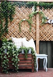 Oh My Dear Blog Lattice Wall Decor Deck Decorating Lattice Wall Backyard Deck