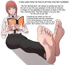Anime feet worship