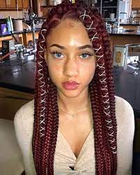 Click The Link In My Bio Download The App For Cute Captions Braided Hairstyles Hair Styles Blonde Box Braids