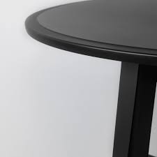 2d/3d & bim catalog : Kragsta Coffee Table Black 90 Cm Ikea