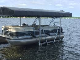 Wellcome this best place to know how to dock a pontoon boat video a good space i'm going to express in your direction i know. Pontoon Boat Lifts Shallow Water Pontoon Lifts R J Machine