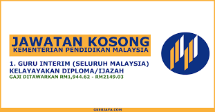 Bagi yang berkelayakan, kini permohonan guru interim di bawah kementerian pendidikan malaysia (kpm) bagi tahun 2020 telah pun dibuka. Pengambilan Guru Interim Kementerian Pendidikan Malaysia