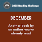 Book Discussion:  Another book by an author you’ve event image