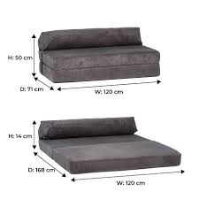 Carefully profiled back is finished with solid seams. Corduroy Fold Out Single Double Guest Z Chairbed Folding Mattress Sofa Bed Futon Ebay