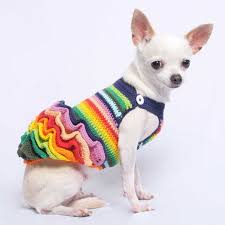 Rasta Colorful Ruffle Cute Dog Dresses Size Xs Wavy Fluffy Skirt Bohemian Handmade Croch Ropa Para Perros Ropa Para Perros De Ganchillo Ropa Para Perros Tejida