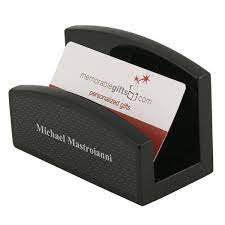 Recommendations for you see more >. Black Carbon Fiber Look Desktop Business Card Holder