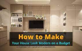 But the vaulted ceiling, modern color scheme, and luxury decor really do look nice… touring luxury homes can be fun, but also a bit depressing, especially if you aren't exactly living the high life in your own residence. How To Make Your House Look Modern On A Budget Attention Trust