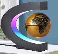 Magnetic Levitation Globe Lamp Rotating LED Earth, Floating Night Light,  Bedside Decor From Homemarket8, $77.15