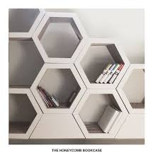 Set Of 3 Honeycomb Bookcase Recyclable Cardboard Bookcase By Formmaker On Etsy Cardboard Furniture Bookcase Cardboard Design
