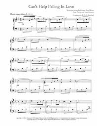 Can T Help Falling In Love Sheet Can T Help Falling In Love Piano Cant Help Falling In Love Digital Sheet Music Music Printables