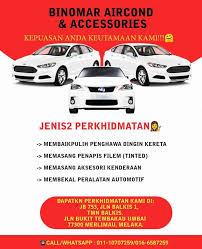Bengkel aircond kereta taikun & cermin kereta bumiputera cermin kereta. Binomar Aircond Brosur Dan Servis Yang Kami Sediakan
