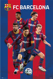 Futbol club barcelona, commonly referred to as barcelona and colloquially known as barça, is a catalan professional football club based in b. Fc Barcelona Group 2020 2021 Poster Plakat Kaufen Bei Europosters