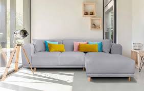 Andas Ecksofa Maroon In Skandinavischem Design Mit Losen Kissen Online Kaufen Skandinavisches Design Ecksofas Ecksofa