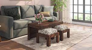 Accent your living room with a coffee, console, sofa or end table. Kivaha 2 Seater Coffee Table Set Urban Ladder