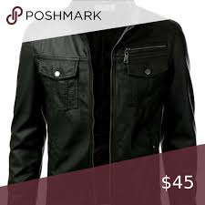 Rnz Black Premium Faux Leather Jacket In 2020 Leather Jacket Faux Leather Jacket Men Faux Leather Jackets