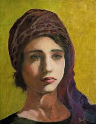 I have produced a few bison paintings over the years, but this is my first  in a portrait style format. 14" x 11" oil