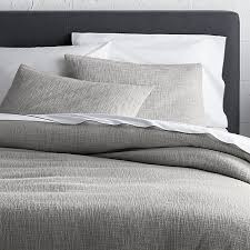 Black And White Comforter Canada Lindstrom Grey Duvet Covers And Pillow Shams Crate And Barrel In 2020 Gray Duvet Cover Grey Duvet King Duvet Cover