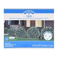 Holiday Time Random Twinkle Led Cool White Blue Net Lights 150 Count Walmart Com Blue Christmas Lights Christmas Net Lights Holiday Time