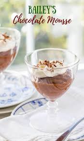 Bailey S Chocolate Mousse Recipe Chocolate Mousse Mousse Recipes Irish Cream