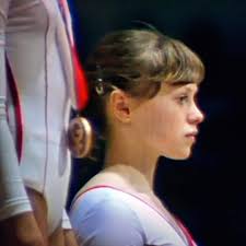 Elena Vyacheslavovna Mukhina in Podiun Copenhagen Denmarck  Europeanchampionship Gymnastique Artistic Woman 1979 colaboration Karen  Louise Hollis