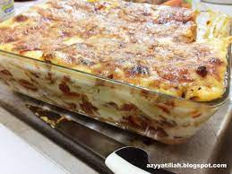 Resepi Lasagna Mudah Ringkas Azyyati Liah Resep Lasagna Resep Makanan Makanan