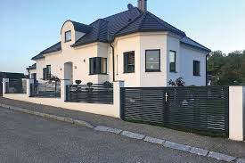 Magnus Flugeltor Zaunidee Hausidee Zaun Ideen Alu Zaun Haus Ideen