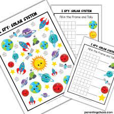 Printable Outer Space I Spy Game For Kids Spy Games For Kids I Spy Games For Kids Space Videos For Kids