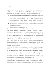 Tirocinio Formativo Attivo Relazione Finale Tesi Di Laurea Tesionline
