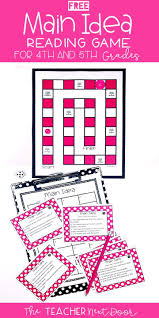 Free Main Idea Game Print And Digital Distance Learning Main Idea Games Reading Graphic Organizers Main Idea