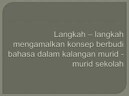 Langkah memupuk amalan berbudi bahasa. Langkah Langkah Mengamalkan Konsep Berbudi Bahasa Dalam Kalangan Mu