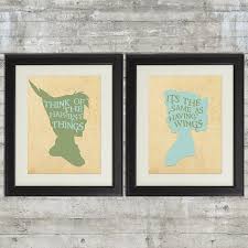 Peter Pan Nursery Peter And Wendy Think Of By Printsandprintables Peter Pan Nursery Nursery Art Prints Art Wall Kids