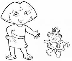 Children love coloring this page because they think of their own friends when they. Dora The Explorer Coloring Pages 101 Coloring