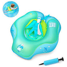 Waitiee Bebe Siege De Piscine Bague De Natation Flottante Enfants Bebe Siege De Piscine Reglable Collier Gonfla Baby Pool Floats Baby Float Swimming Pool Toys